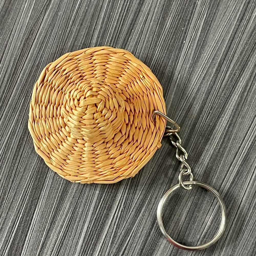 One Piece 3D Tan‎ Straw Hat Metal Keyring